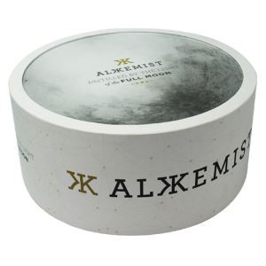 Grandes caixas redondas de papelão